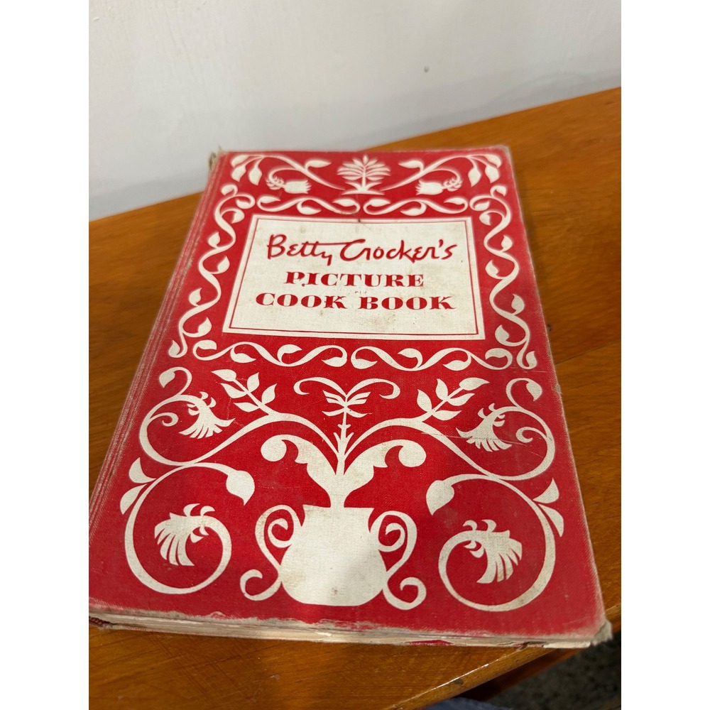 Vintage Betty Crocker Picture Cook Book Red Cloth Hardcover 1950s First Edition